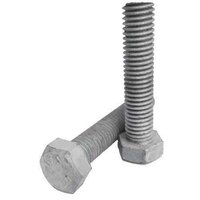 1"-8 X 4-1/2" Hex Tap Bolt, Coarse, A307 Grade A, HDG